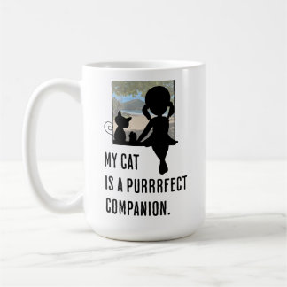 My cat is a purrrfect companion. Cat Lovers Coffee Mug