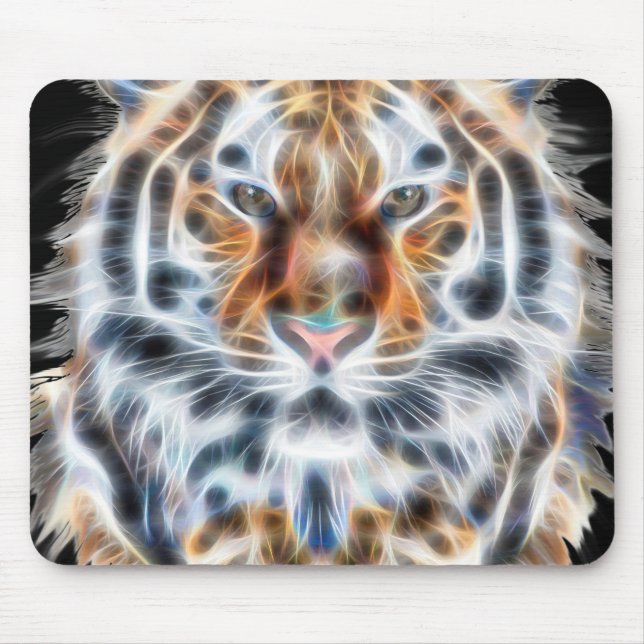 My Cat is Acting Up Tiger facial Energy Mouse Pad (Front)