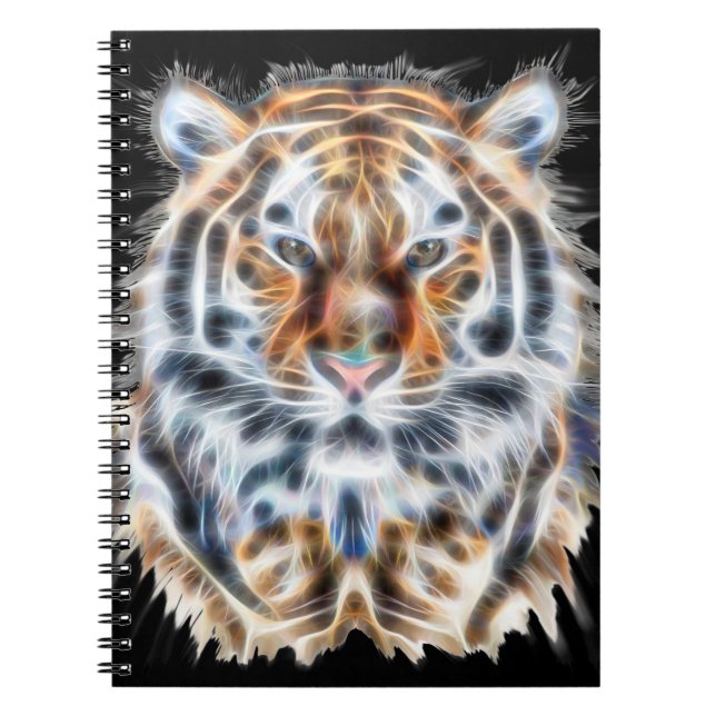 My Cat is Acting Up Tiger Portrait Energy Notebook (Front)