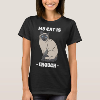 My Cat Is Enough Introvert Cat Lover T-Shirt