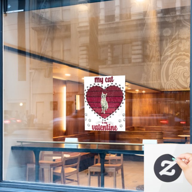 My Cat Is My Valentine (Cafe Window)