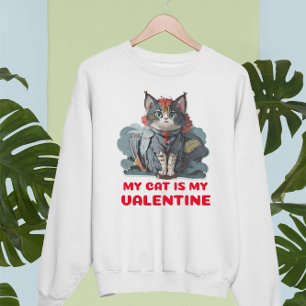 MY CAT IS MY VALENTINE. ANTI-VALENTINE  T-Shirt