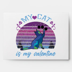my cat is my valentine, cat is my valentine envelope