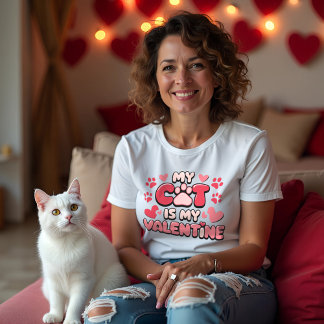 My Cat is My Valentine  T-Shirt