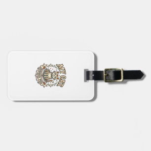 My Cat Judges You Cat Sarcasm Attitude Vintage Vec Luggage Tag