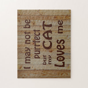 My Cat Loves Me Jigsaw Puzzle