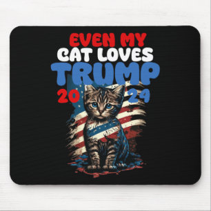 My Cat Loves Trump 2024 Shirt  Mouse Pad