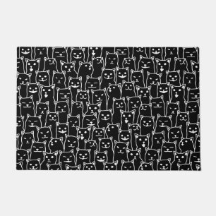 My Cat was right about you funny cats pattern Doormat