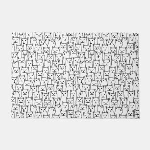 My Cat was right about you funny cats pattern Doormat