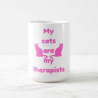 "My Cats Are My Therapists" Coffee Mug