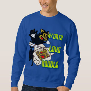 My cats love noodle, cat mum, cat lovers sweatshirt