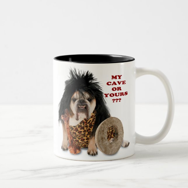 My Cave or Yours ? Two-Tone Coffee Mug (Right)