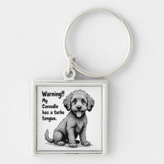 My Cavoodle Has A Turbo Tongue Key Ring