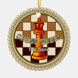 My Chess Queen  Ceramic Ornament