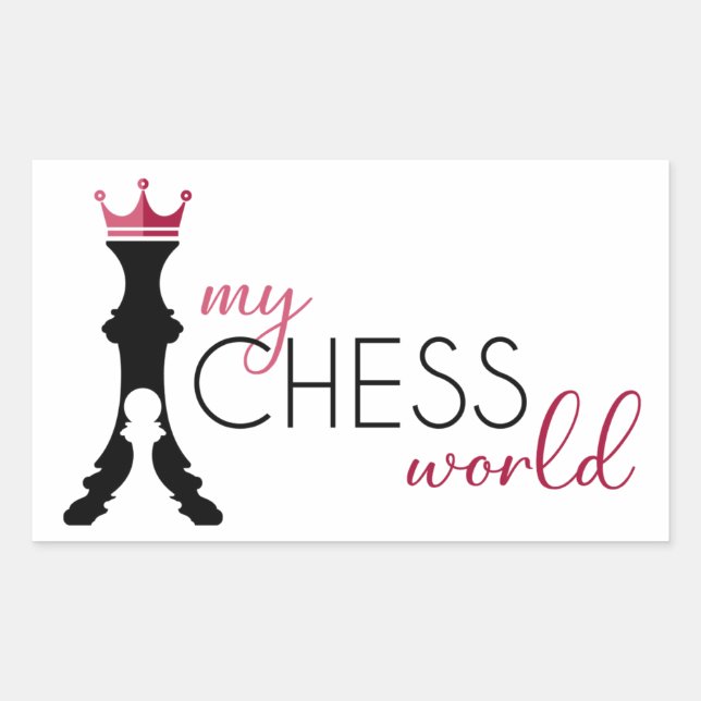 My Chess World Sticker (Front)