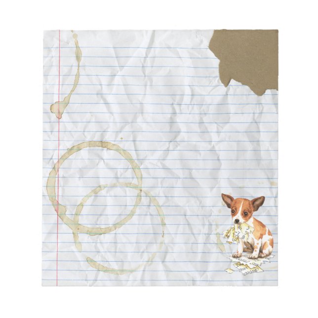 My Chihuahua Ate My Lesson Plan Notepad (Front)