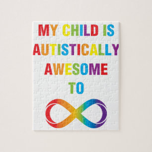 My Child Autistically Awesome Infinity Jigsaw Puzzle
