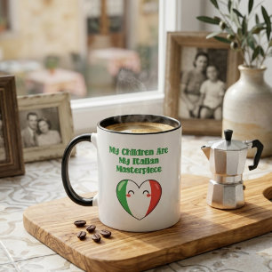 My Children Italian Masterpiece Family Pride Mug