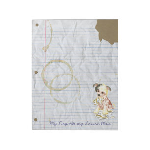 My Chinese Crested Ate My Lesson Plan Notepad