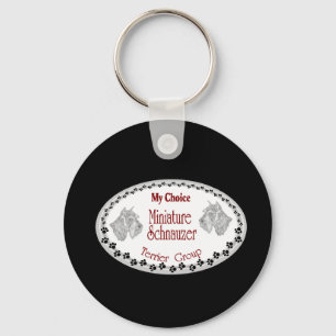 my choice mini schnauzer key ring