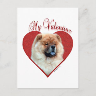 My Chow Chow Valentine Holiday Postcard