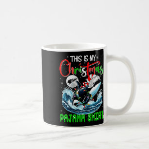My Christmas Pajama Santa Orca Sea Animal Lover Ki Coffee Mug