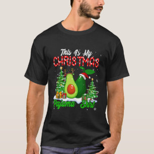 My Christmas Pajama Shirt Two Santa Reindeer Avoca