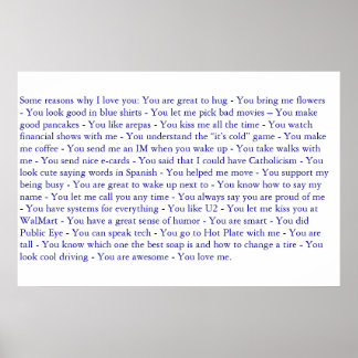 My christmas present poster