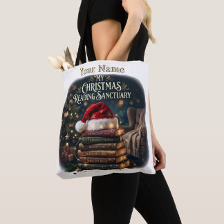 My Christmas Reading Sanctuary Canvas Tote Bag