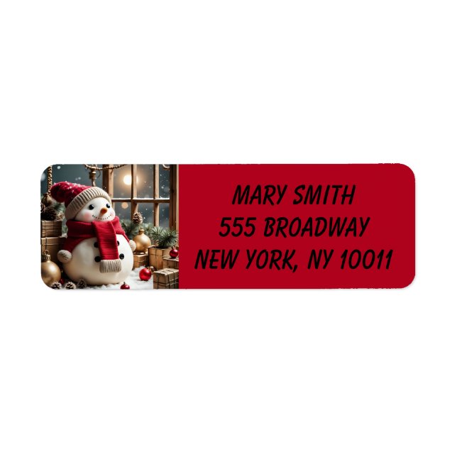 My Christmas  Return Address Label (Front)
