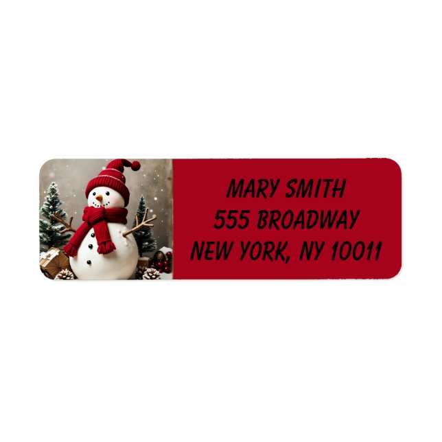 My Christmas  Return Address Label (Front)