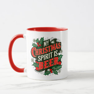 My Christmas Spirit is Beer-89379 Mug
