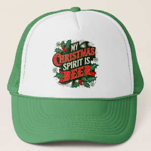 My Christmas Spirit is Beer-89379 Trucker Hat