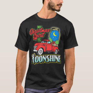 My Christmas Spirit is Moonshine Vintage Truck & L T-Shirt