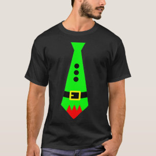 MY CHRISTMAS TIE Pajama Xmas Funny Elf T-Shirt