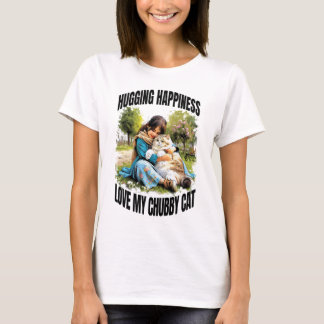My Chubby Cat Women White T-Shirt