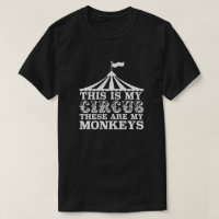 My Circus My Monkeys Funny Quote Tent Banner