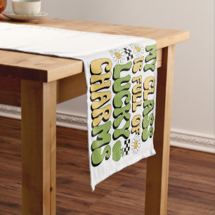 My Class Is Full Of Lucky Charms Patricks Teacher Short Table Runner
