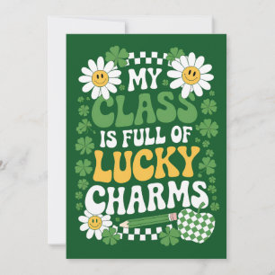 My Class Is Full Of Lucky Charms St Patrick's Day Invitation