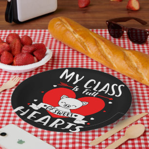 My Class Is Full Of Sweet Hearts Valentine Paper Plate