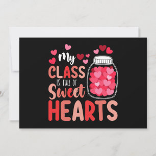 My Class Is Full Of Sweet Hearts Valentine's Day Invitation