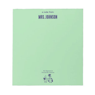 My Classroom Powered By Literature Teacher Design Notepad