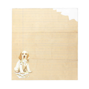 My Clumber Spaniel Ate My Homework Notepad