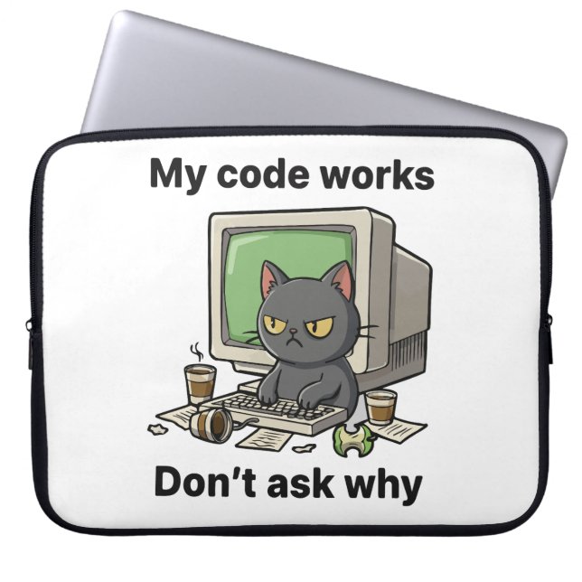 My code works Don't ask why Laptop Sleeve (Front)