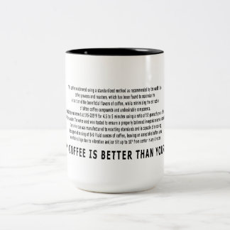 My Coffee Is Better Than Yours! Two-Tone Coffee Mug
