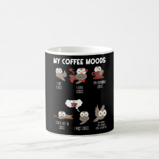 My Coffee Moods Owl Gift Owl Lovers Coffee Gift Mug