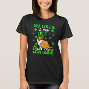 My Collie Is My Lucky Charms Collie Dog St Patrick T-Shirt