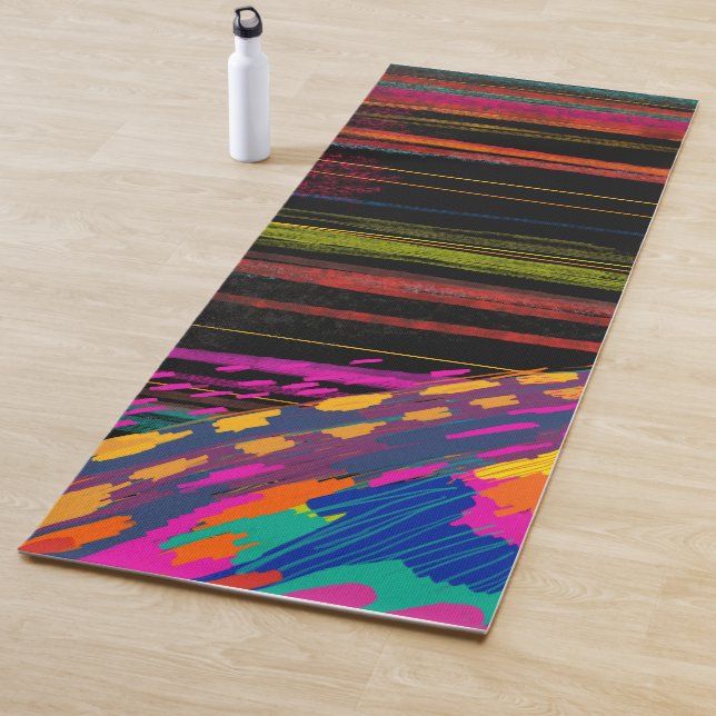My colourful and fabulous two-sided yoga mat (In Situ)