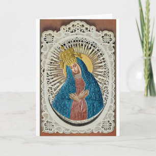 My Computer Colorization of Virgin Mary card  