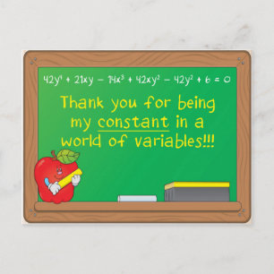 My Constant in a World of Variables Postcard